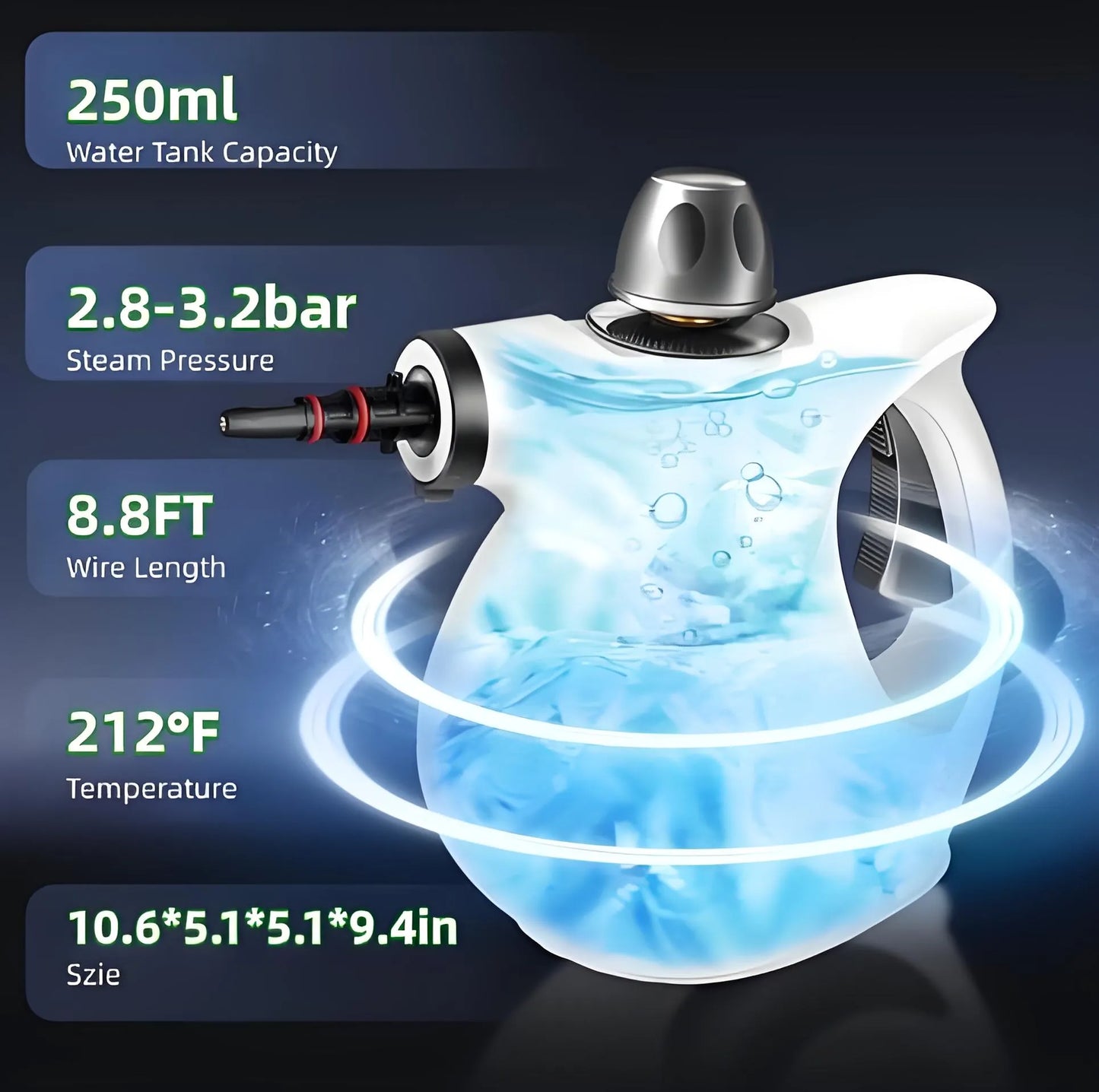 🔥$19 (was $49)🔥9-In-1 Pressurized Steamer: Deep Clean, Zero Chemicals