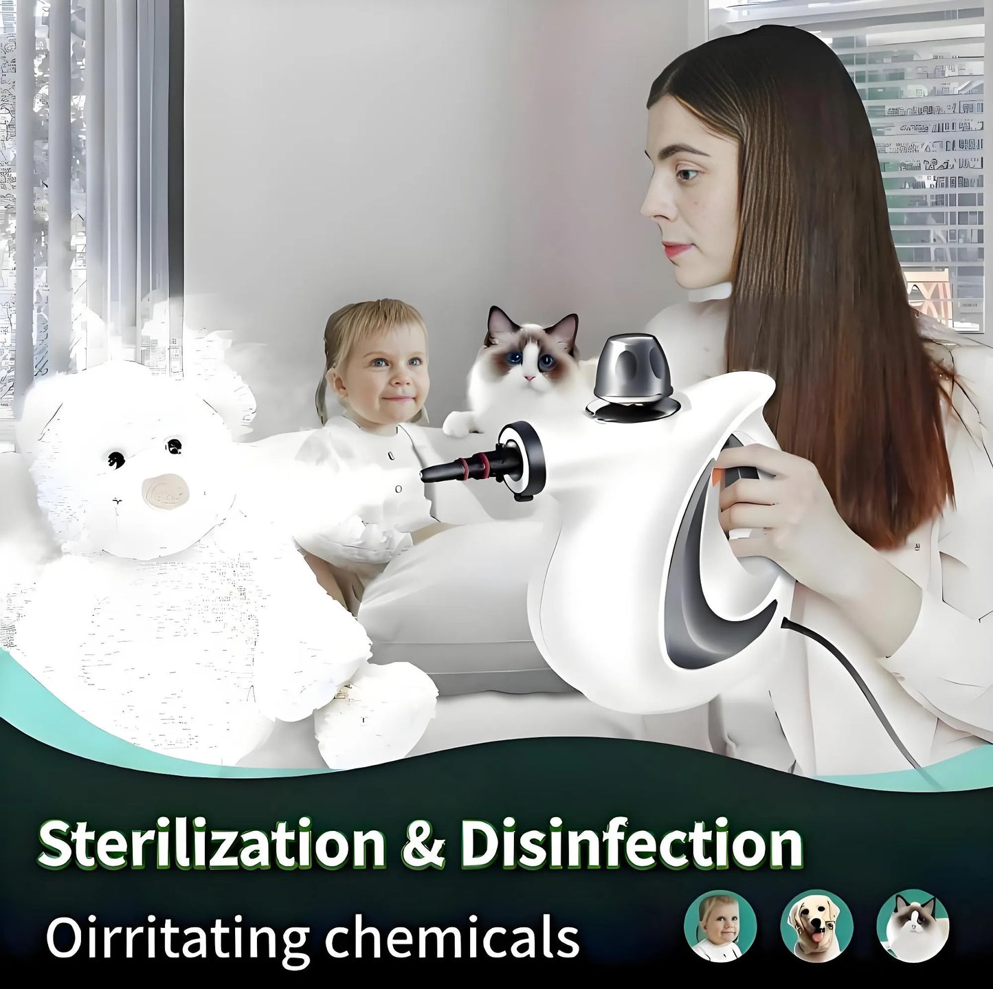 🔥$19 (was $49)🔥9-In-1 Pressurized Steamer: Deep Clean, Zero Chemicals