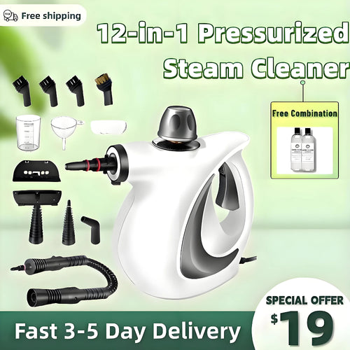 π₯$19 (was $49οΌπ₯9-In-1 Pressurized Steamer: Deep Clean, Zero Chemicals